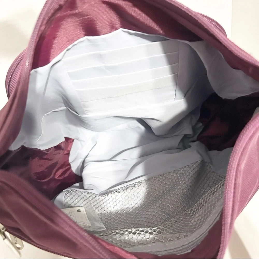 Travelon Anti-Theft Classic Crossbody Shoulder Bucket Bag Adjustable Strap 💜